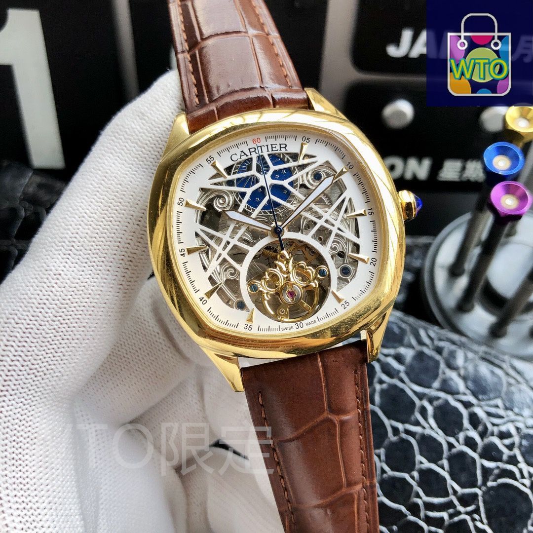 Cartier 時計 レザー 革ベルト カシス リザードレザー カルティエ SMサイズ対応 接続