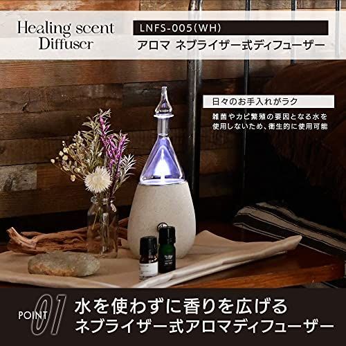 山善 YAMAZEN] アロマ 水のいらないネブライザー式 (高圧噴射) LED搭載