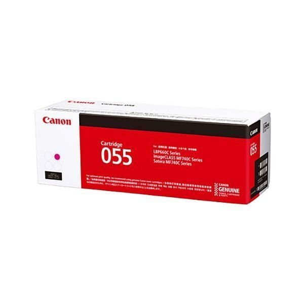 （まとめ）〔純正品〕CANON 3014C003 トナーカートリッジ055マゼンタ〔×5セット〕