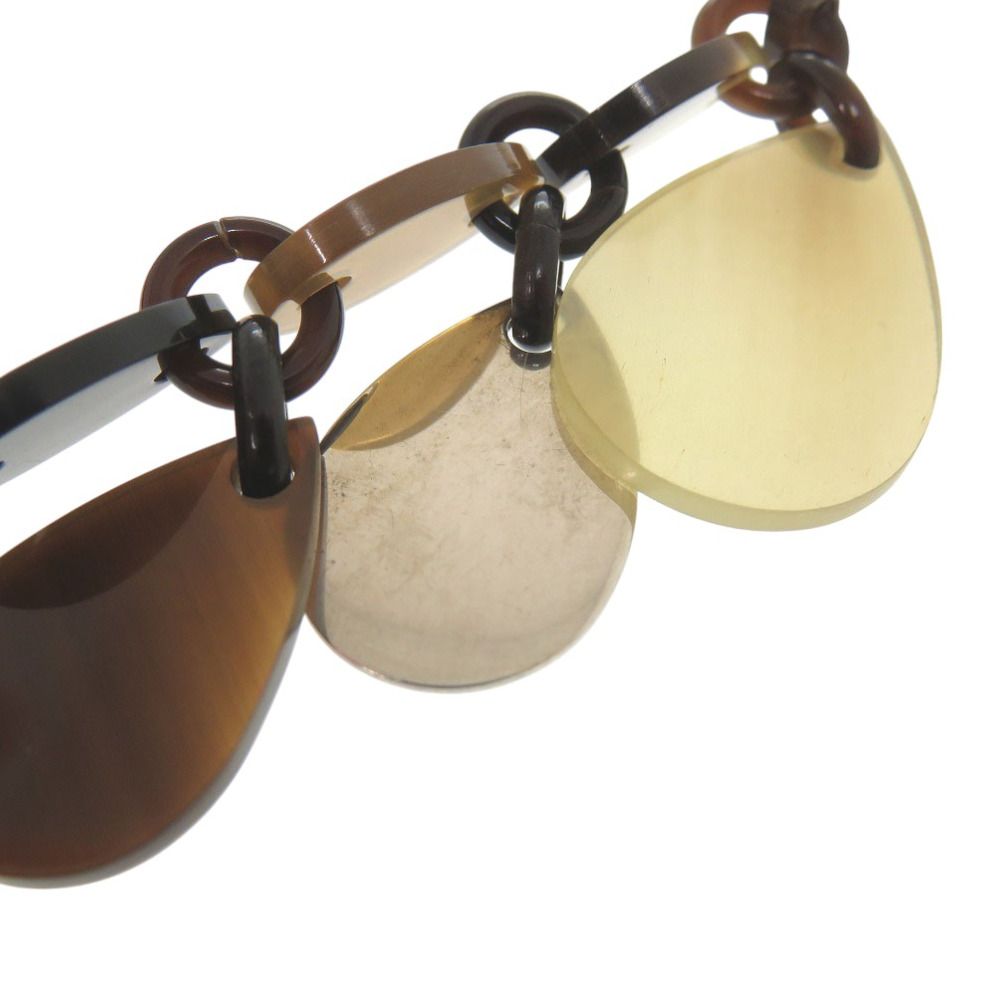 美品 エルメス ラージホーン ネックレス ティアドロップ バッファロー  