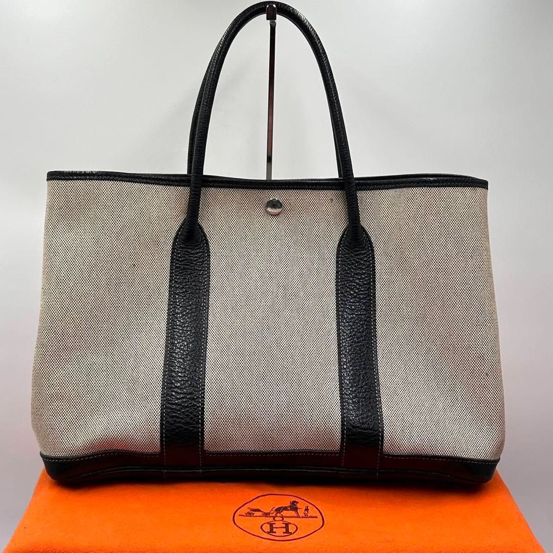 贅沢 [極美品]エルメス HERMES ガーデンパーティー PM トートバッグ 