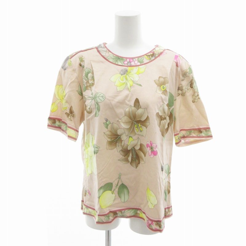 美品✨LEONARD レオナール セットアップ カットソー スカート 花柄 レオナール LEONARD FASHION タグ付き セットアップ カットソー ロング