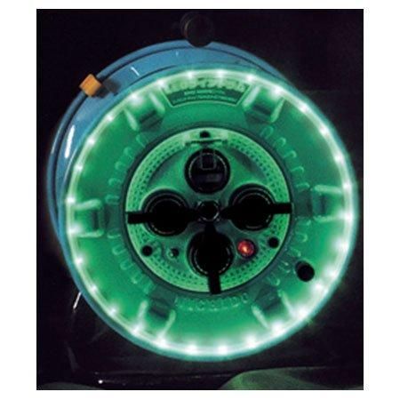 2営業日で発送 日動工業 日動 日動 防雨型電工ドラム LEDラインドラム 緑 NPWLEB33G