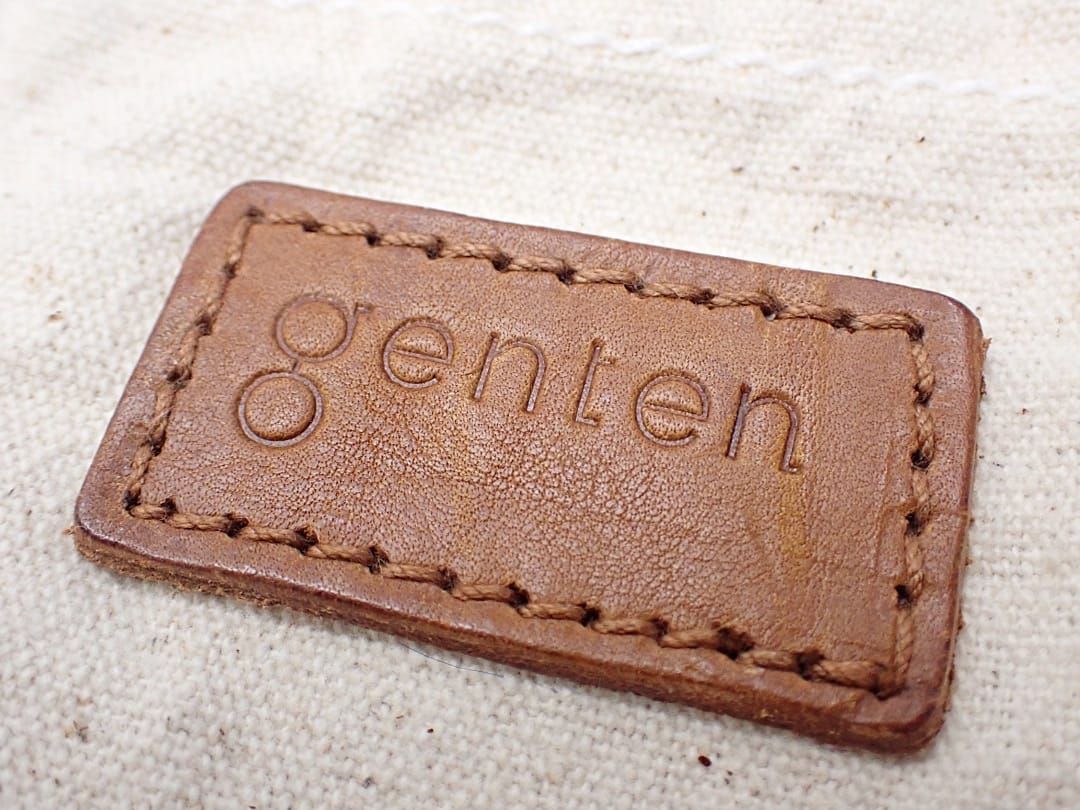 GENTEN ゲンテン トートバッグ キャンバス アイボリー 中古B+ 【送料無料】 A-8210