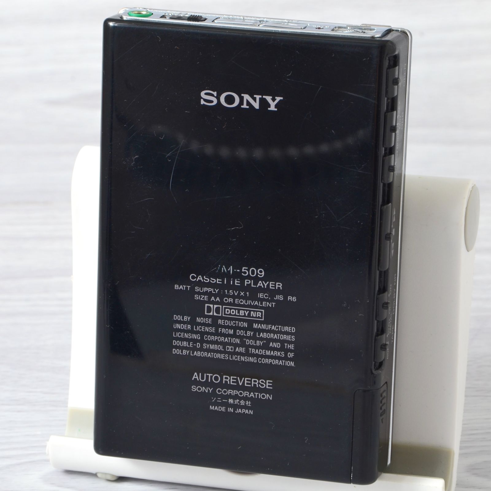 SONY WALKMAN WM-509 カセットウォークマン ピアノブラック 付属品付 整備済 - メルカリ