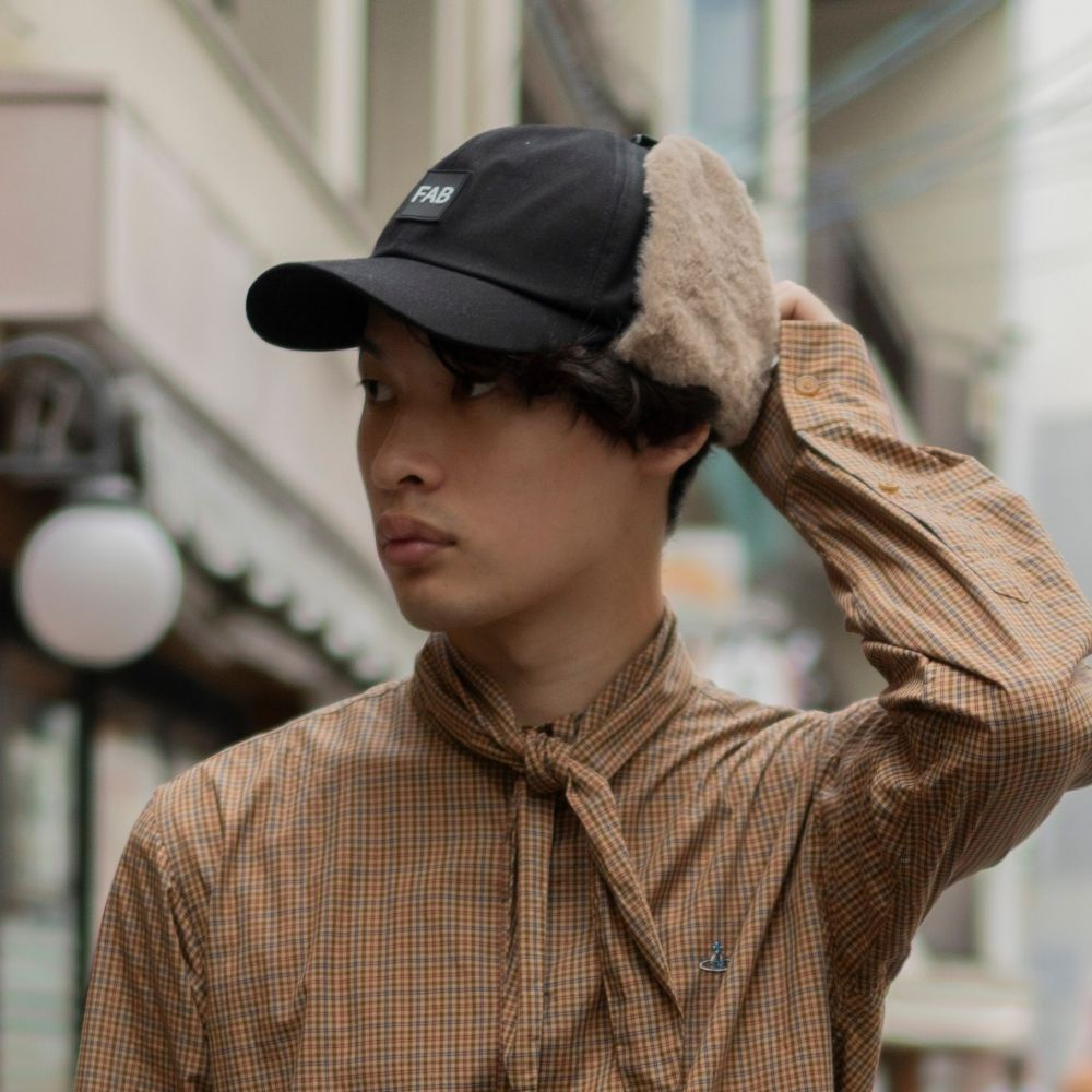 帽子 キャップ 秋冬】ワッペンファーフラップキャップ WS-50613 耳付き