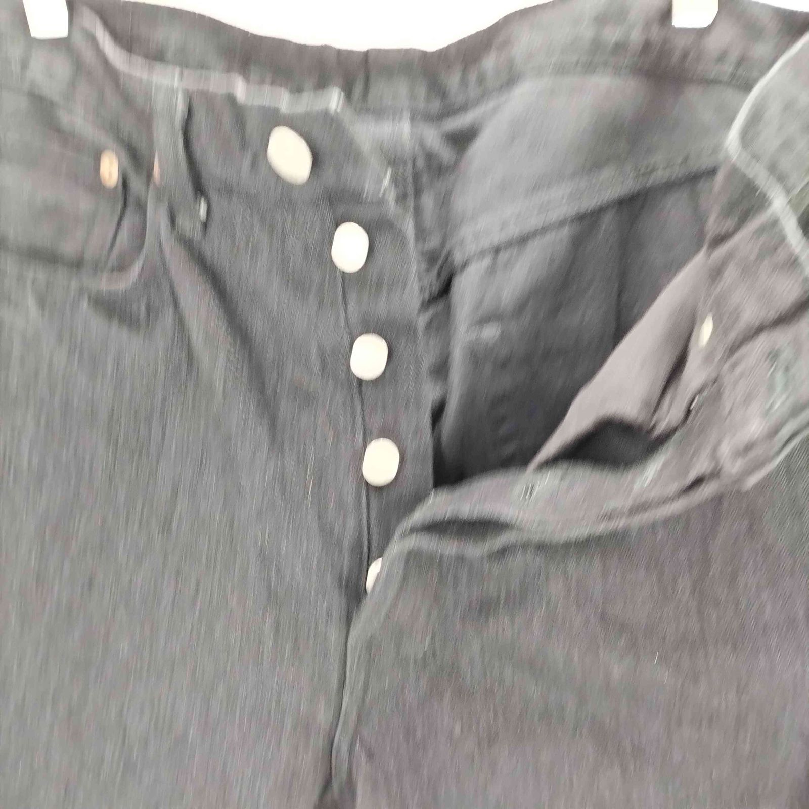 アンユーズド UNUSED 別注 ブリーチタイダイブラックデニムパンツ