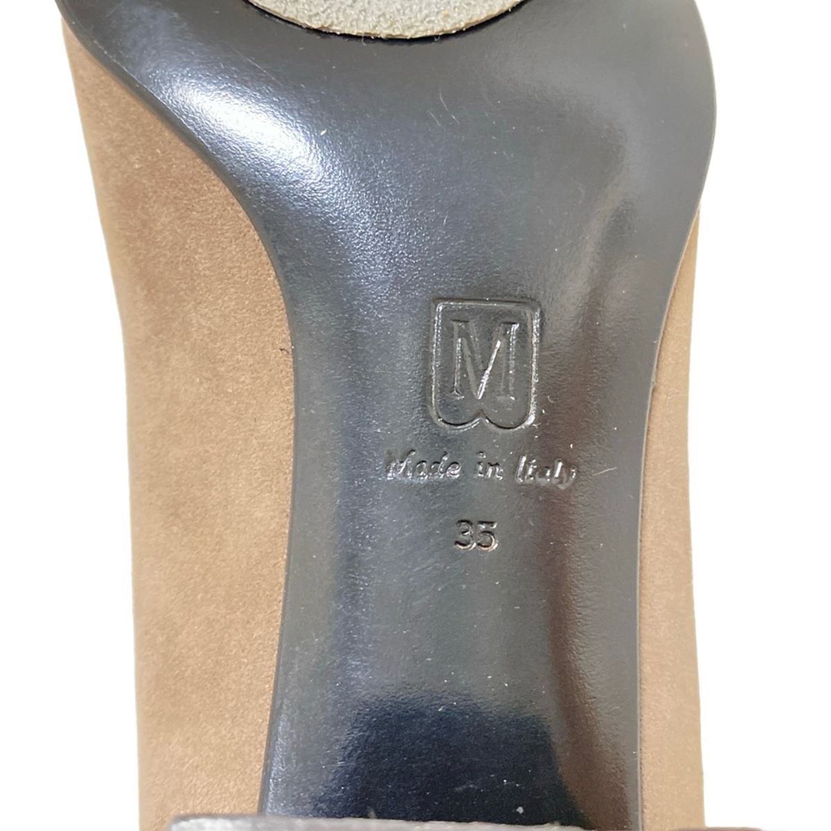 Bruno Magli パンプス 黒 サイズ:35/22.5cm 美品！ イタリア老舗靴ブランドBruno Magli ブルーノマリ オープントゥ