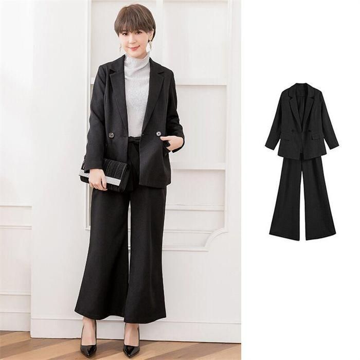 2点上下セット レディース スーツ ワイドパンツ セレモニー ママ母