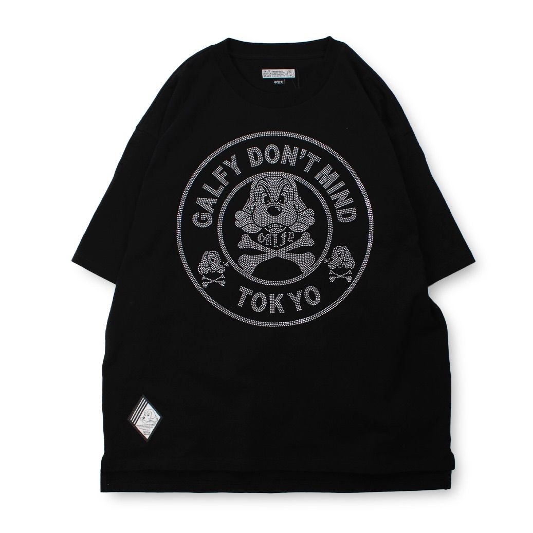 ガルフィー どんまいTシャツ ラインストーン DON'T MIND 半袖 Tシャツ 売れ筋商品|||GALFY オーバーサイズ イヌ ロゴ ストリート カジュアル 半袖Tシャツ 天竺 ユニセックス GALFY どんまいTシャツ ラインストーン ガルフィー DON'T MIND