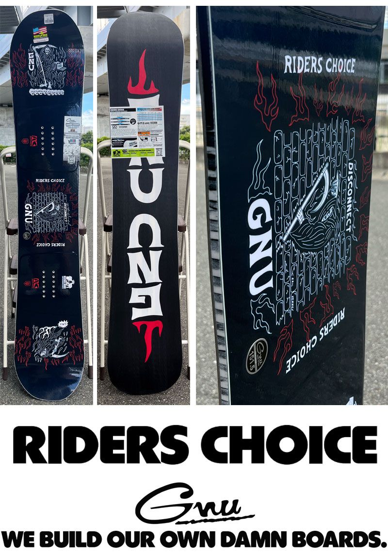 GNU RIDERS CHOICE グヌー Choice Riders スノーボード 24-25モデル. 0