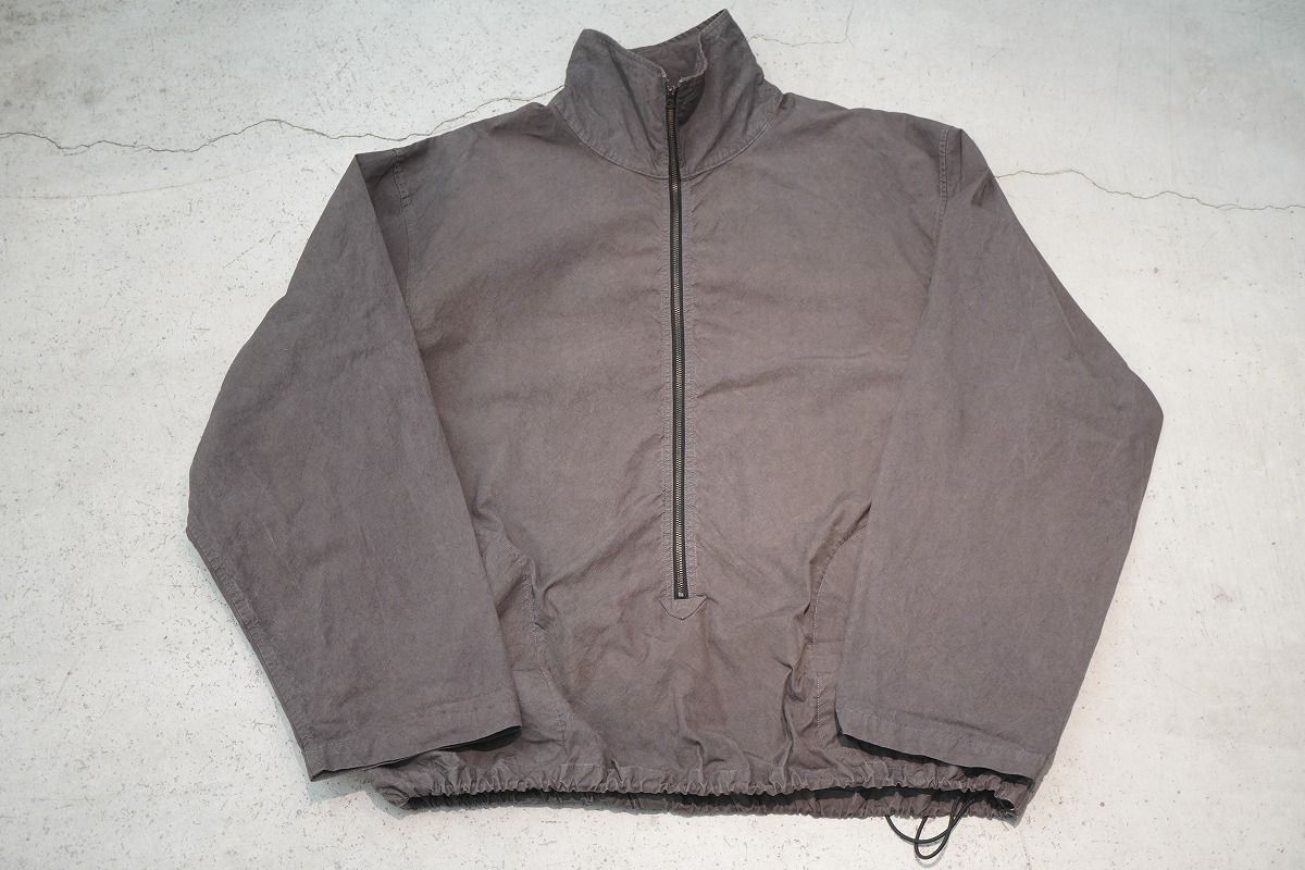 正規 25SS barbell object バーベルオブジェクト dyed hn top ダイhnトップ プルオーバー ジャケット ブルゾン bo-04j02 2黒灰928P♪