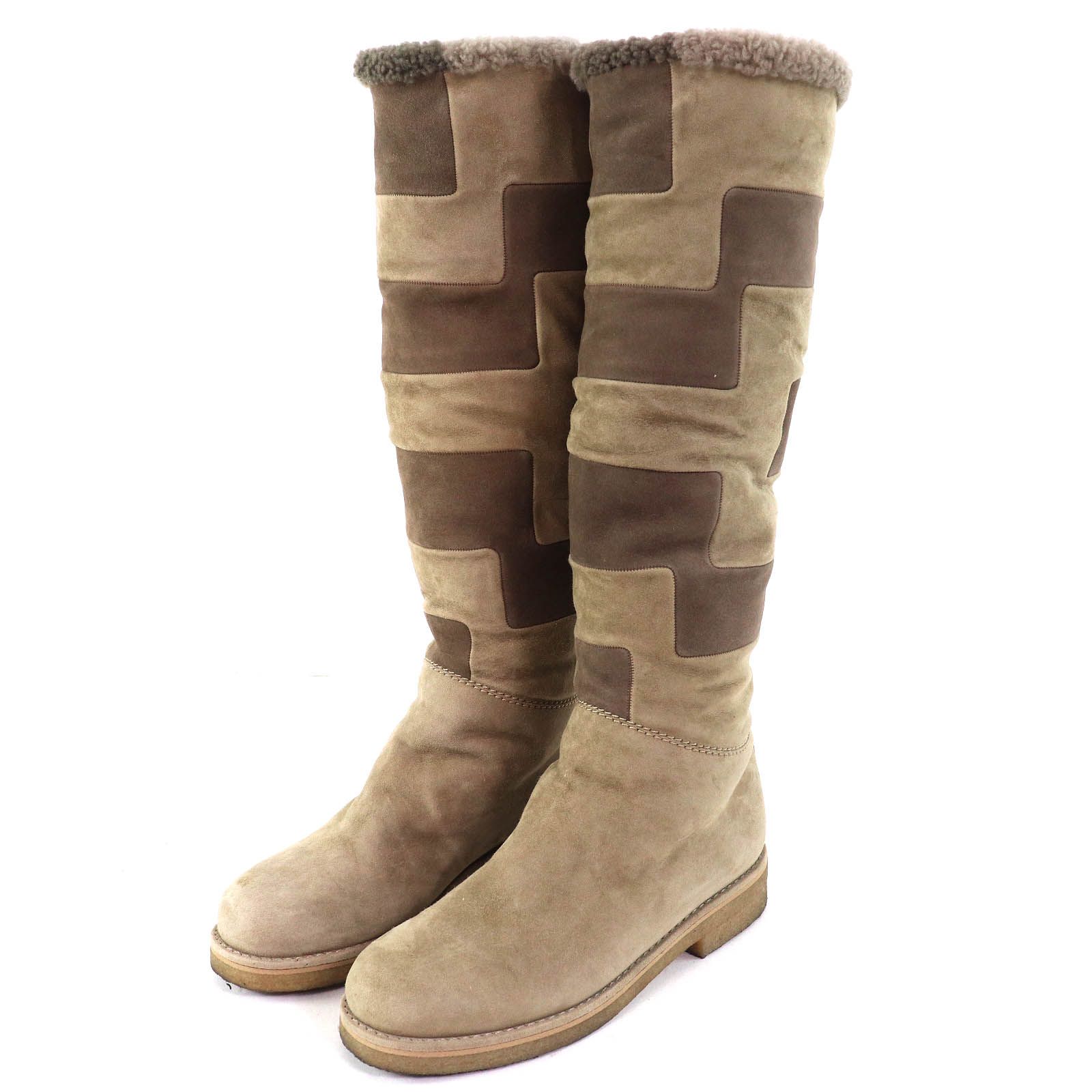 エルメス HERMES ムートン スエード ロングブーツ ベージュ エルメス HERMES ムートン スエード ロングブーツ ベージュ 【公式通販】