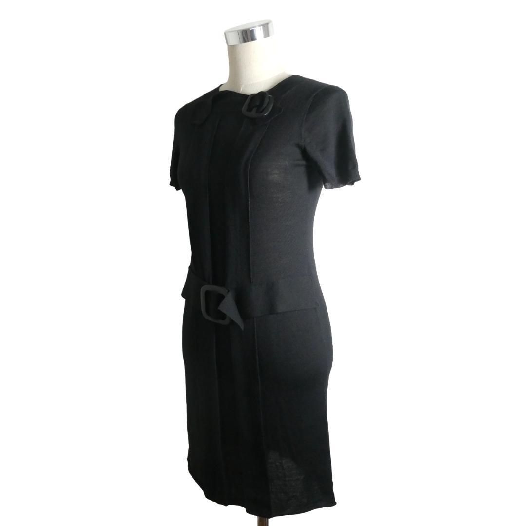 PRADA プラダ サイズ36 ニット ワンピース ドレス ウール×シルク