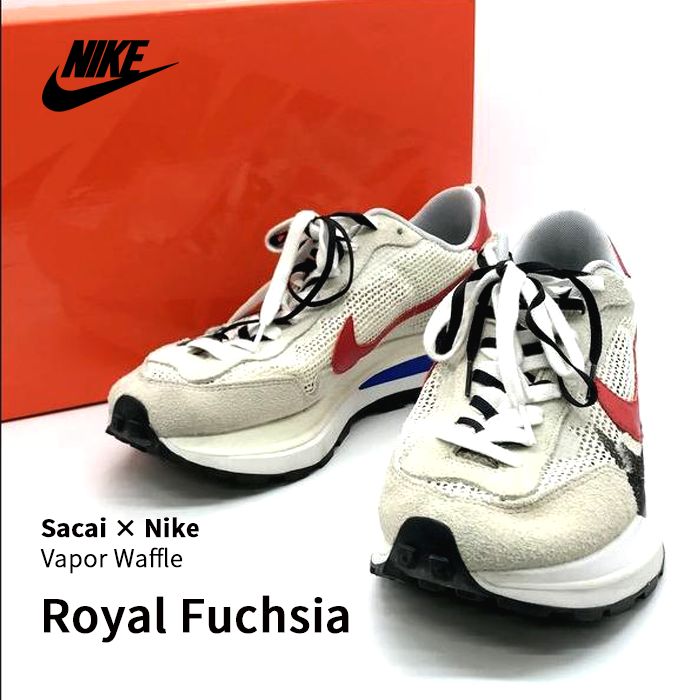 nike ナイキ nike x sacai Vapor Waffle Royal Fuchsia サカイ × ナイキ ヴェイパーワッフル  ロイヤルフクシア CV1363-100 31CM - メルカリ