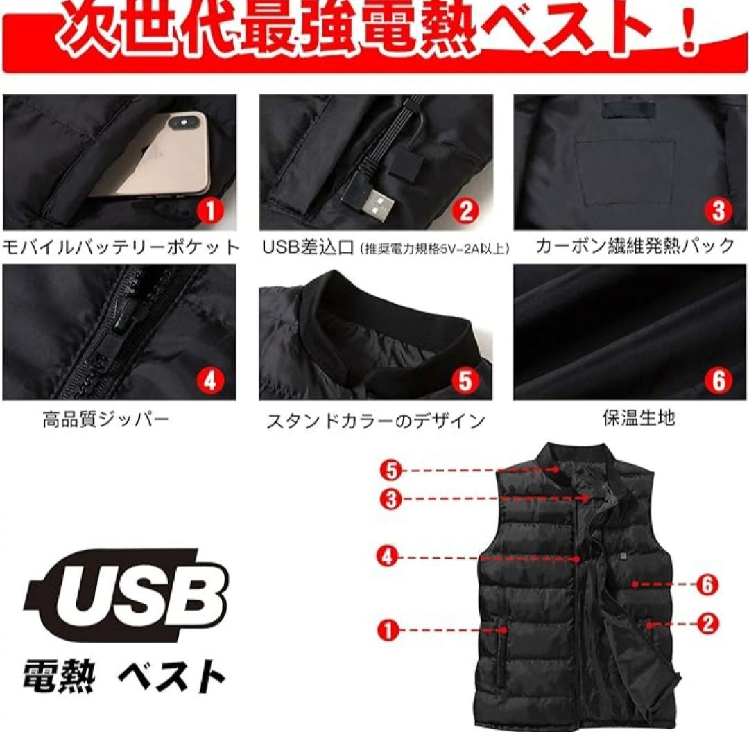 urbenfit暖房ベスト 販売