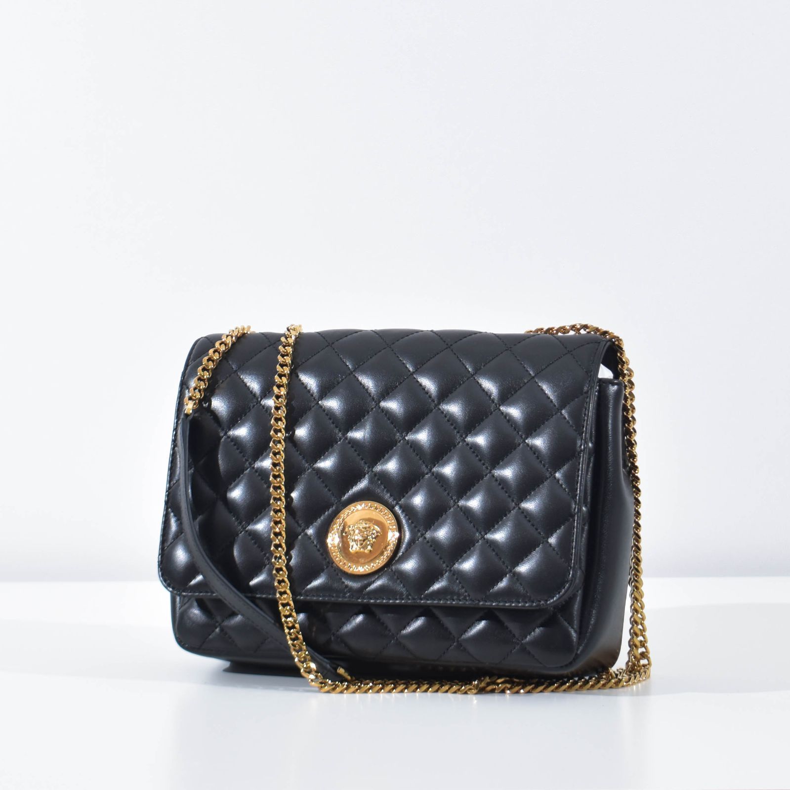 VERSACE キルティングショルダーバッグ メデューサ チェーン