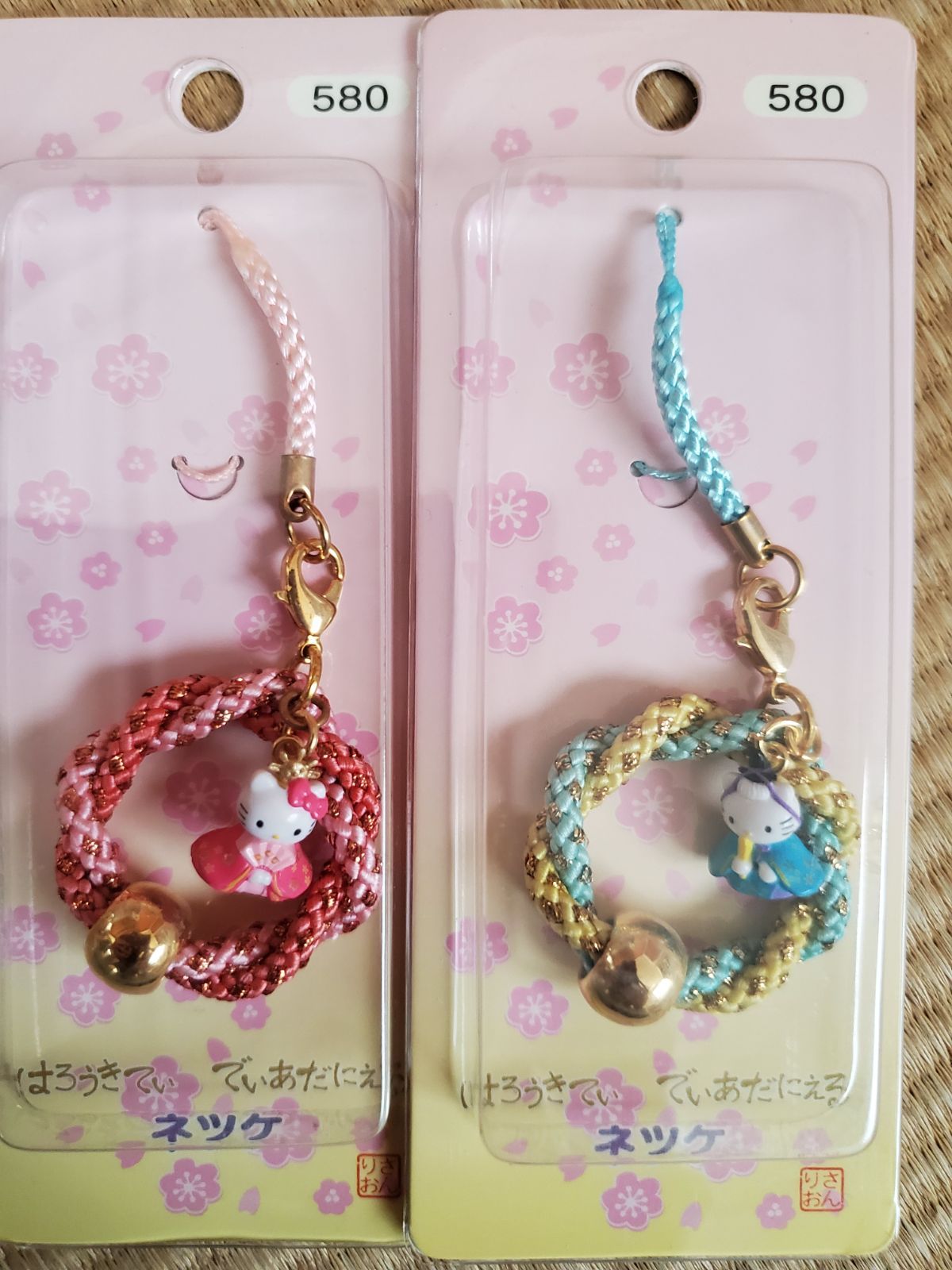 レア！キティ 根付 ストラップ ひな祭りキティ&ダニエル2種