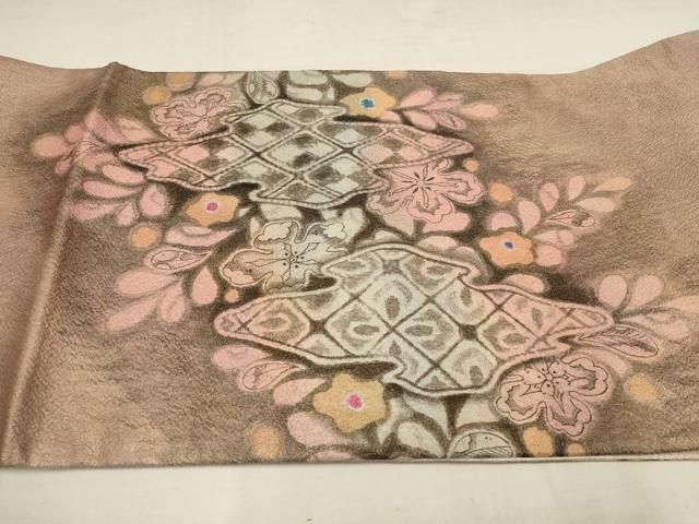 紬織 辻が花　ふくれ織袋帯　セット 6c8854c7ccabc550733d1c6ec06605