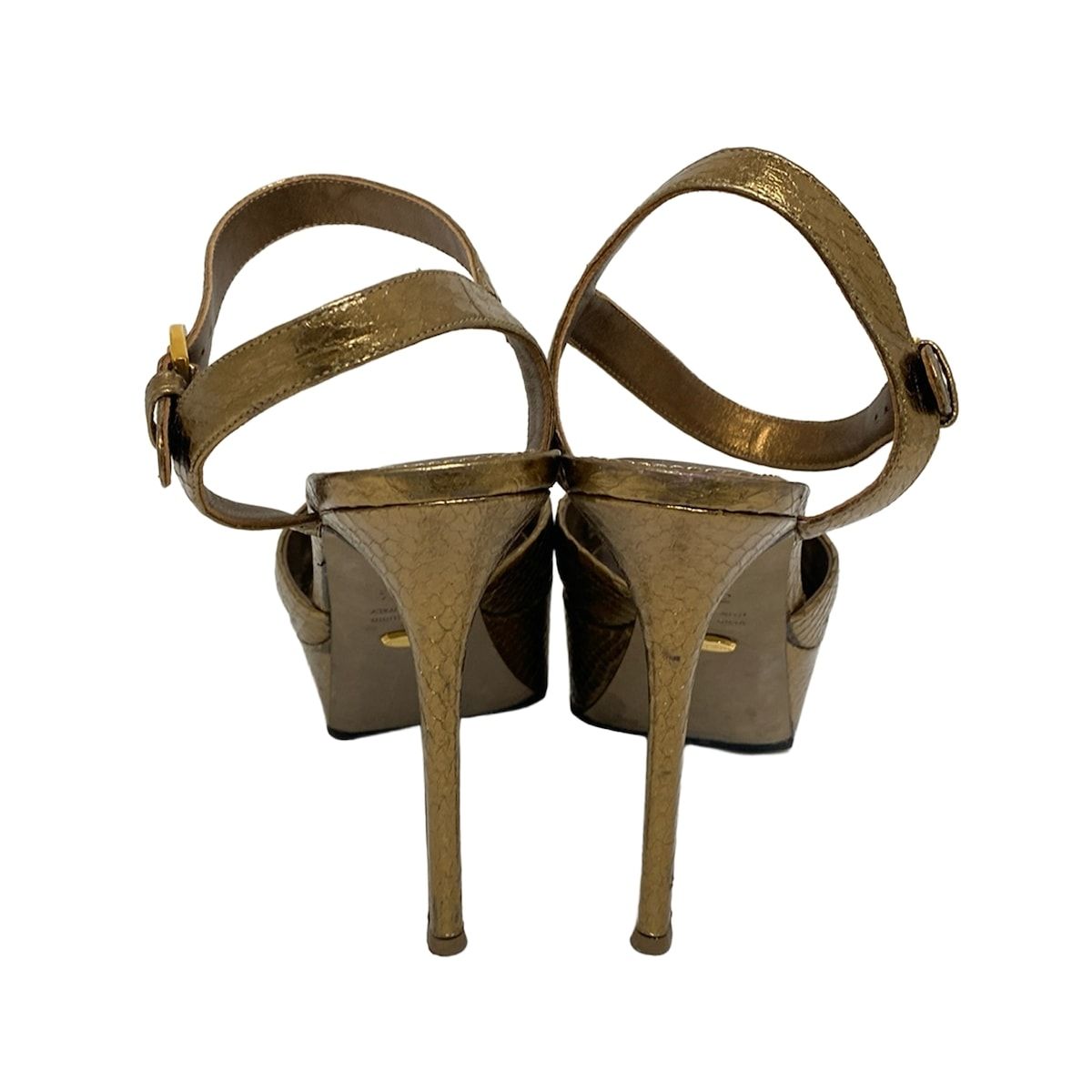 sergio rossi(セルジオロッシ) サンダル 37 1/2 レディース - ゴールド