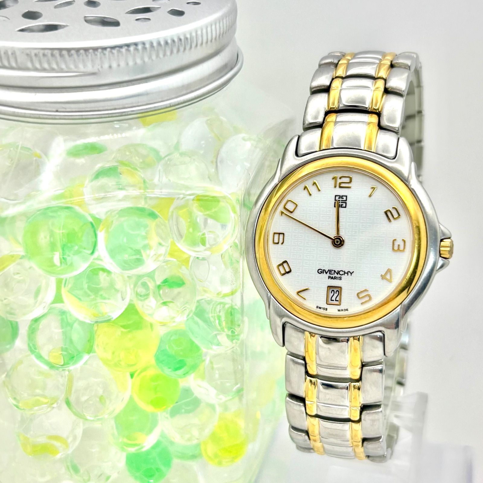 電池 GIVENCHY ジバンシー メンズ 腕時計 デイト 11410