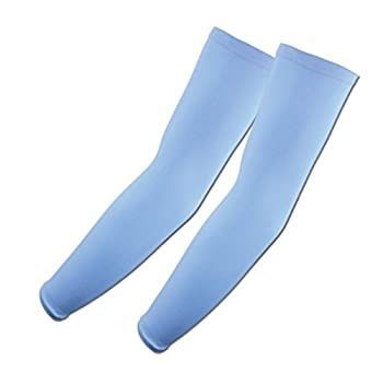 (Sky Blue) - Elixir Golf Sun Protection Arm Cooling Sleeve