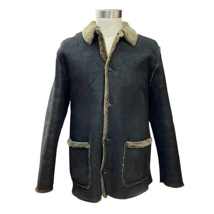 極美品 PAPAS パパス ラムレザージャケット MA-1 ブルゾン Lサイズ 中古・古着通販】PAPAS (パパス) ラムレザーダウンジャケット