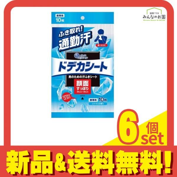 エリエール for MEN ドデカシート 10枚 携帯用 6個セット