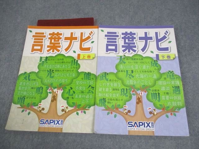 サピックス 国語 SAPIX 小6 言葉ナビ テキスト 上巻 sapix 言葉ナビ
