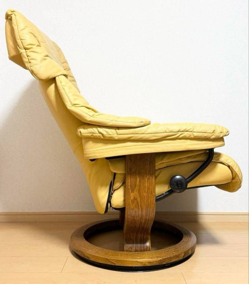 エコーネス Stressless 本革 リクライニングチェア オットマン付 MARWIL-DEMENAGEMENTS_CH