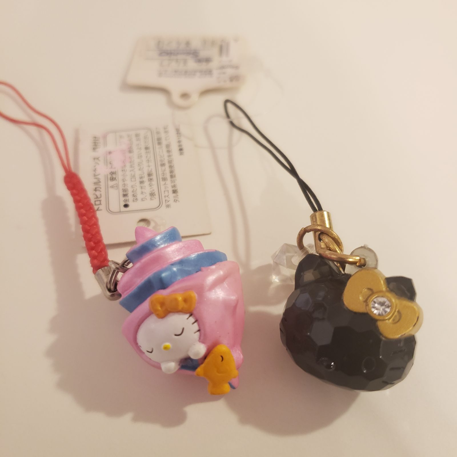 ハローキティトロピカルバカンスストラップ根付けレア
