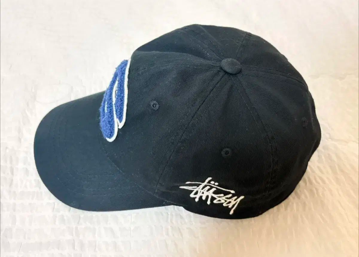 STUSSY ステューシー シェニール S ロー プロ キャップ ブラック