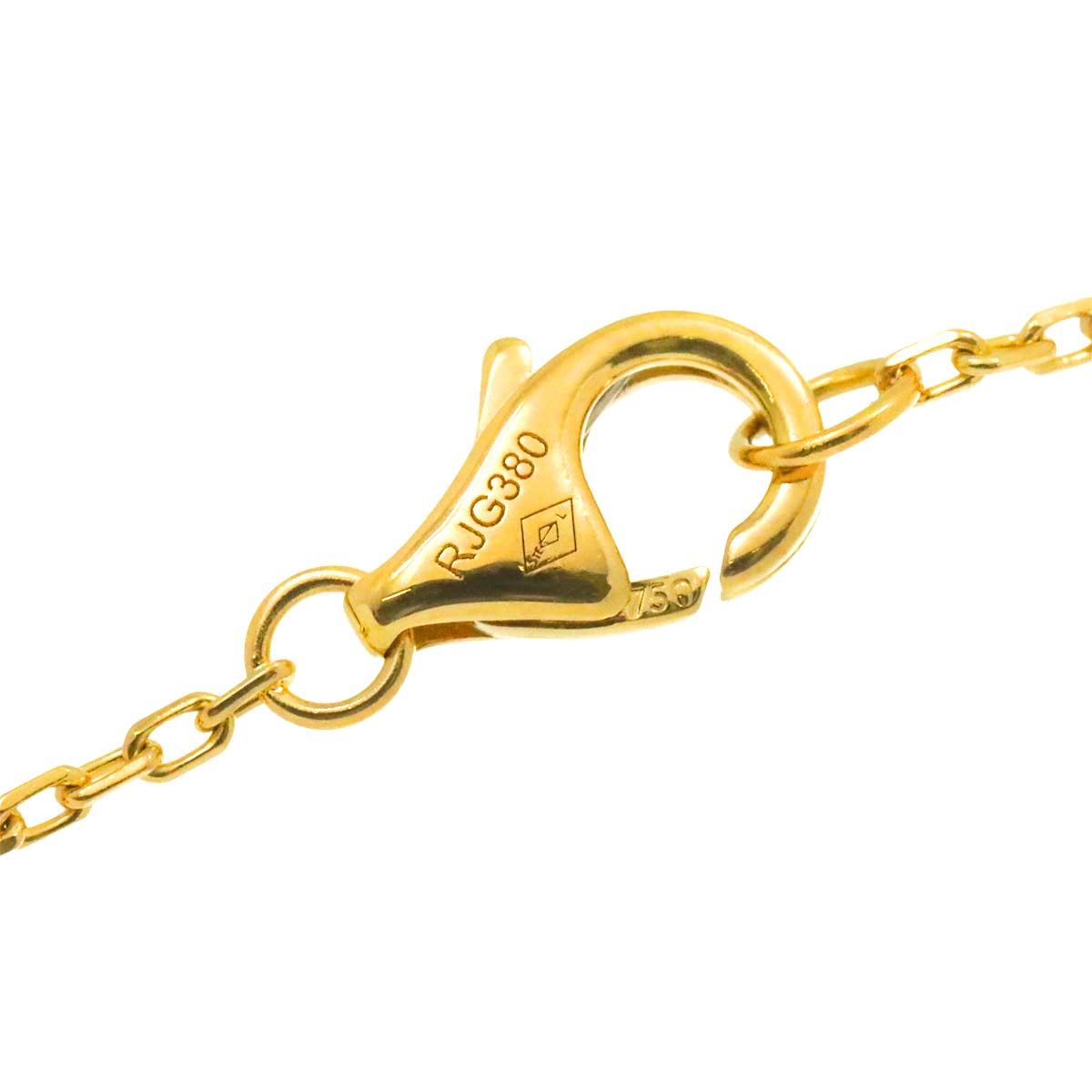 カルティエ Cartier ジュストアンクル ダイヤ ネックレス 48cm K18 YG 