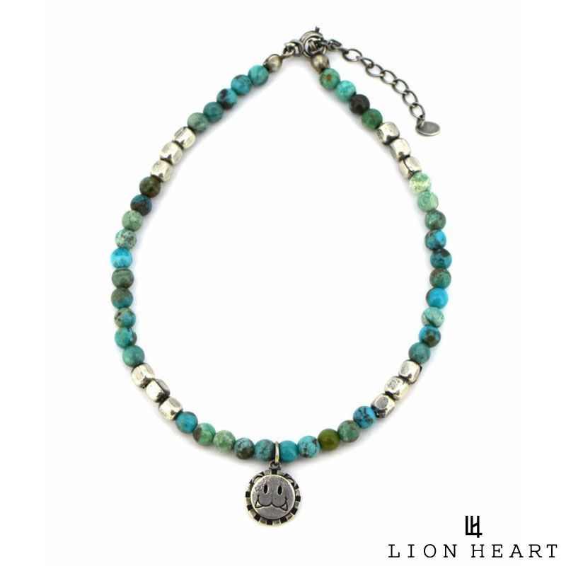 ライオンハート ビーズアンクレット TYPE C 真鍮&ターコイズ メンズ ブランド LION HEART