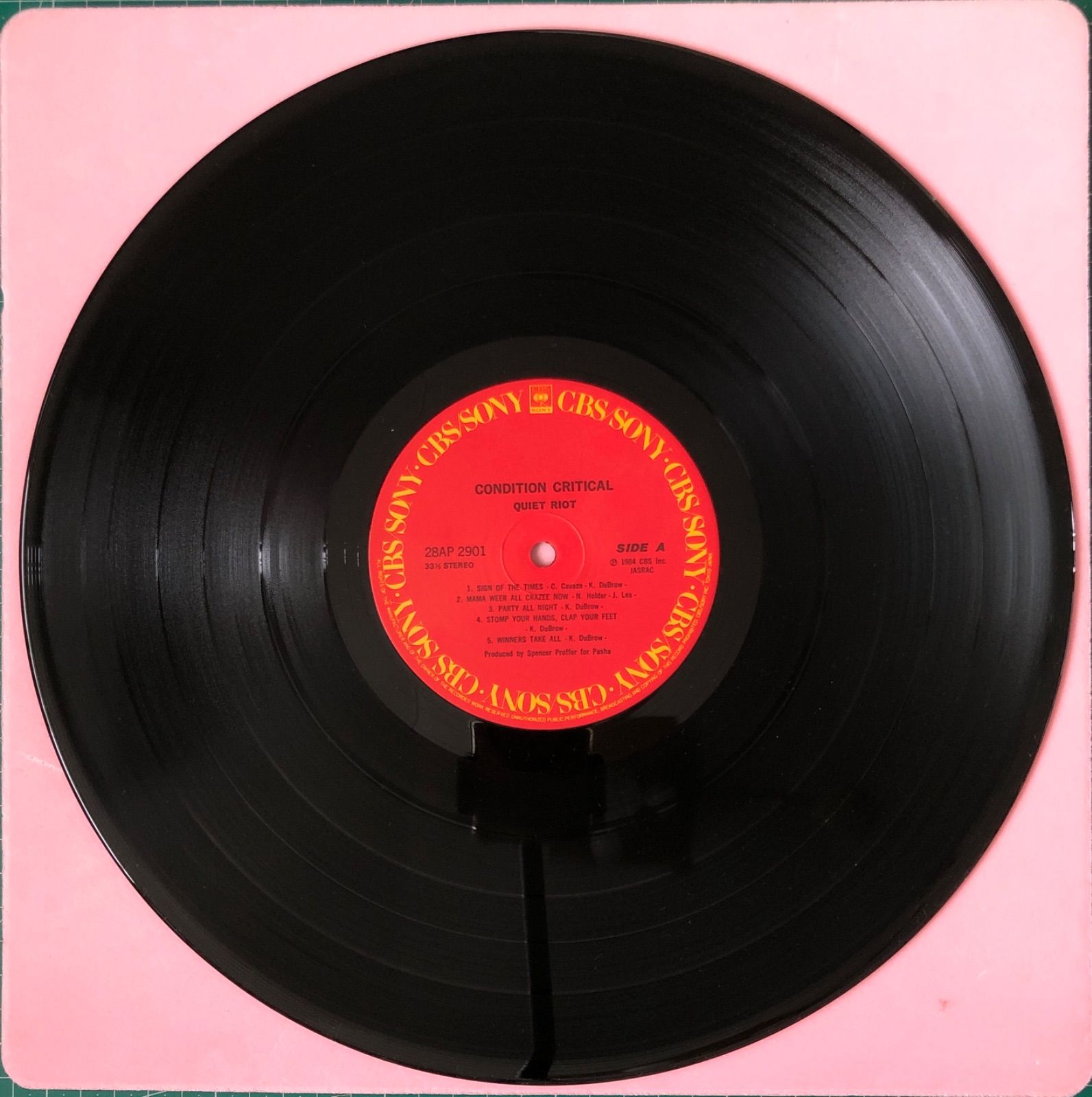 洋LP】クワイエット・ライオット（QUIET RIOT）『コンディション