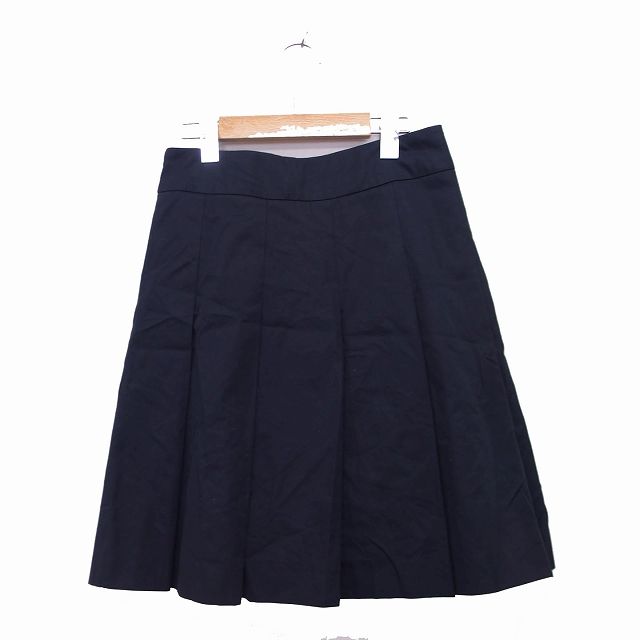 ドレステリア DRESSTERIOR スカート プリーツ 膝丈 綿 コットン