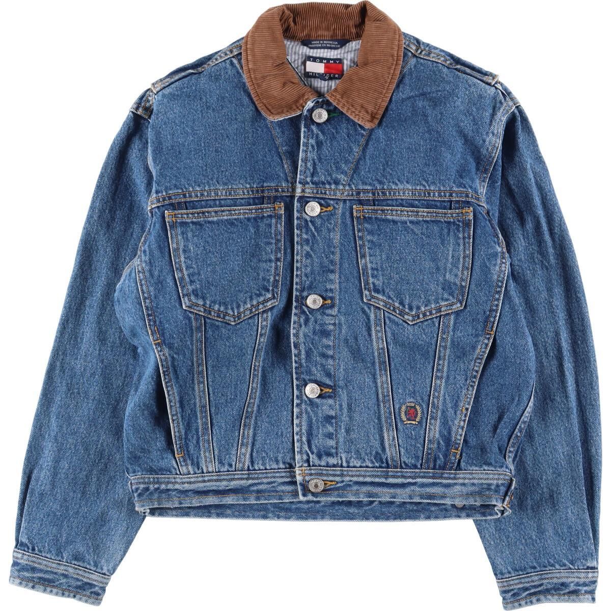古着 トミーヒルフィガー TOMMY HILFIGER コーデュロイ襟 デニム 