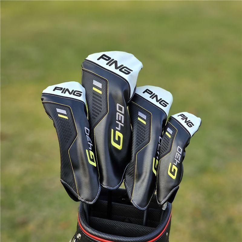新品 PING ゴルフクラブカバーゴルフ ヘッド カバー 4点セット ブラック - メルカリ