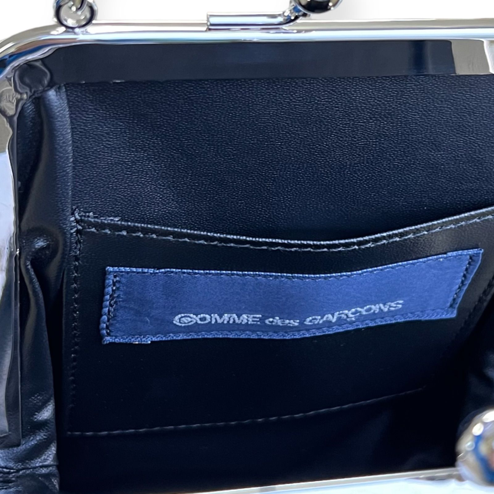 極美品】COMME des GARCONS コムデギャルソン がま口 バック 青山店 
