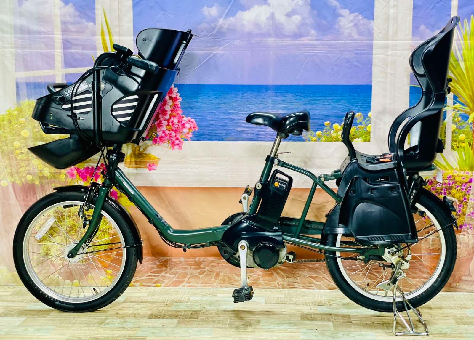 超特価！パナソニックギュット大容量12AH！子供乗せ電動アシスト自転車Y2206 超特価！】パナソニック⭐️ギュット【大容量12AH！】【人気モデル