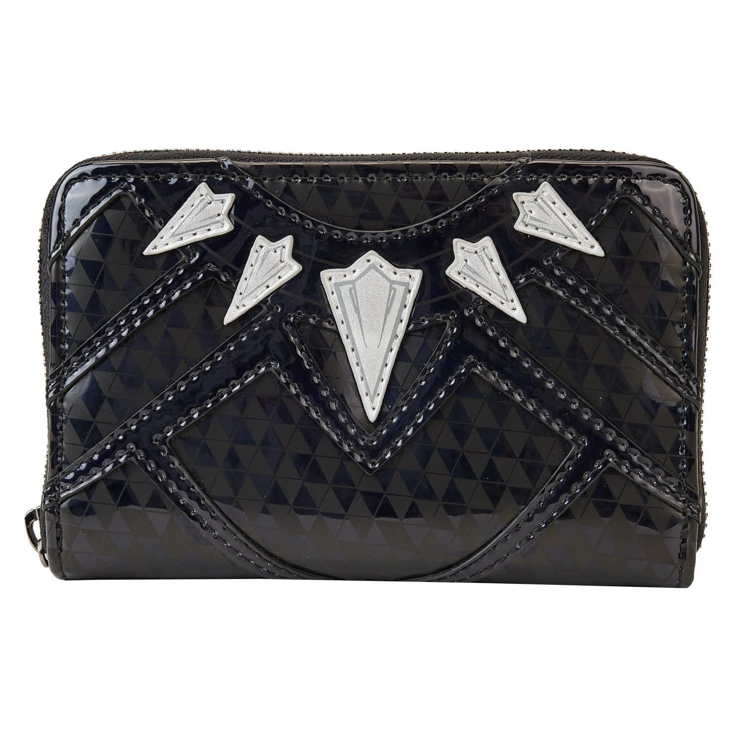 [Loungefly] Zip Around Purse ブラック Panther Shine Cosplay 新しい 公式 ブラック 