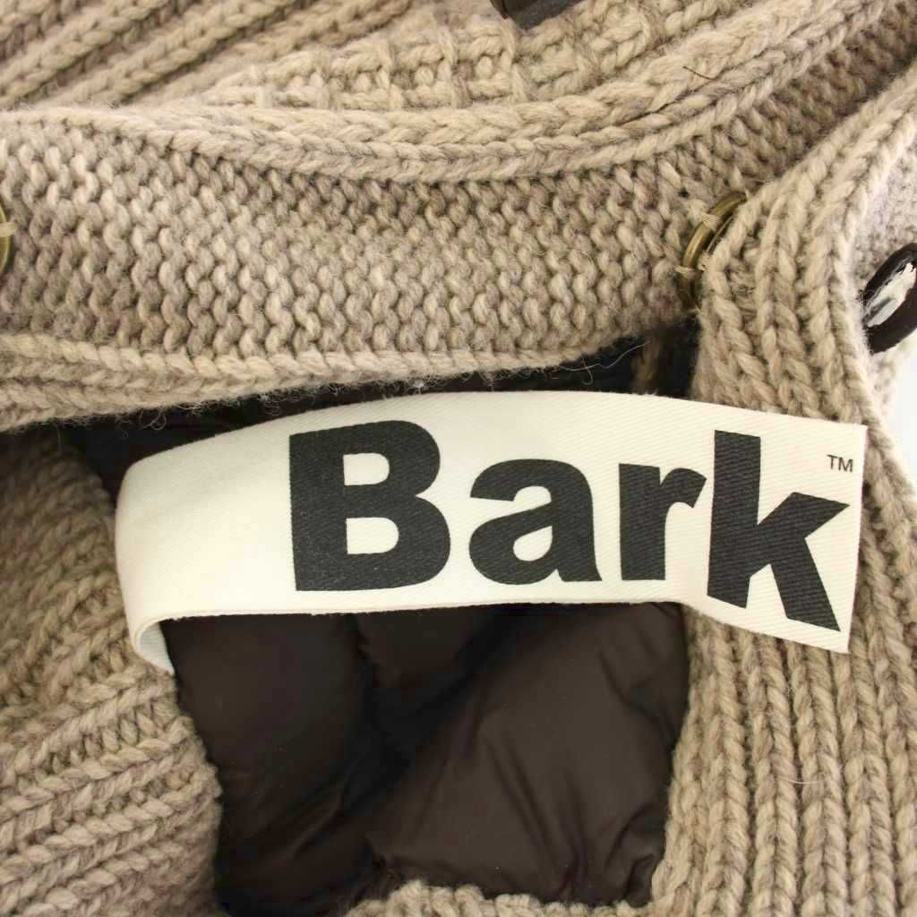 バーク Bark ニットダッフルダウンコート ナイロン切替 ショート