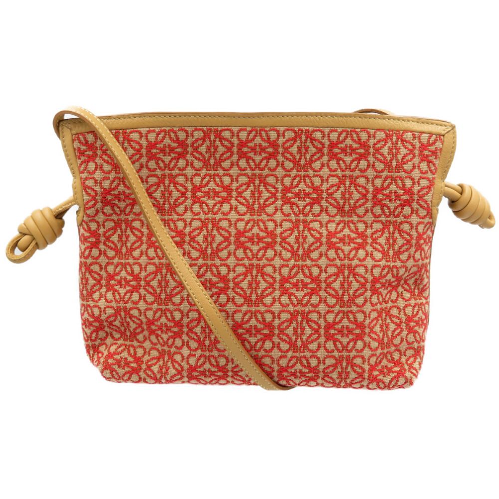 新品同様 ロエベ フラメンコ クラッチ ミニ A411FC2X24 アナグラム  