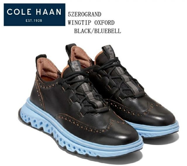 Cole Haan(コールハーン)5ZEROGRAND WINGTIP OXFOAD  C36814 厚底カジュアルウイングチップスニーカー 特徴的なZEROGRAND5.0ダイヤモンド形状のデザインを備えたGrand360EVA