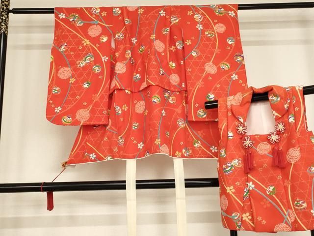 七五三 着物セット 被布　髪飾り 七五三 被布 髪飾りセット 晴れ姿に♡七五三♡刺繍♡】被布セット 着物