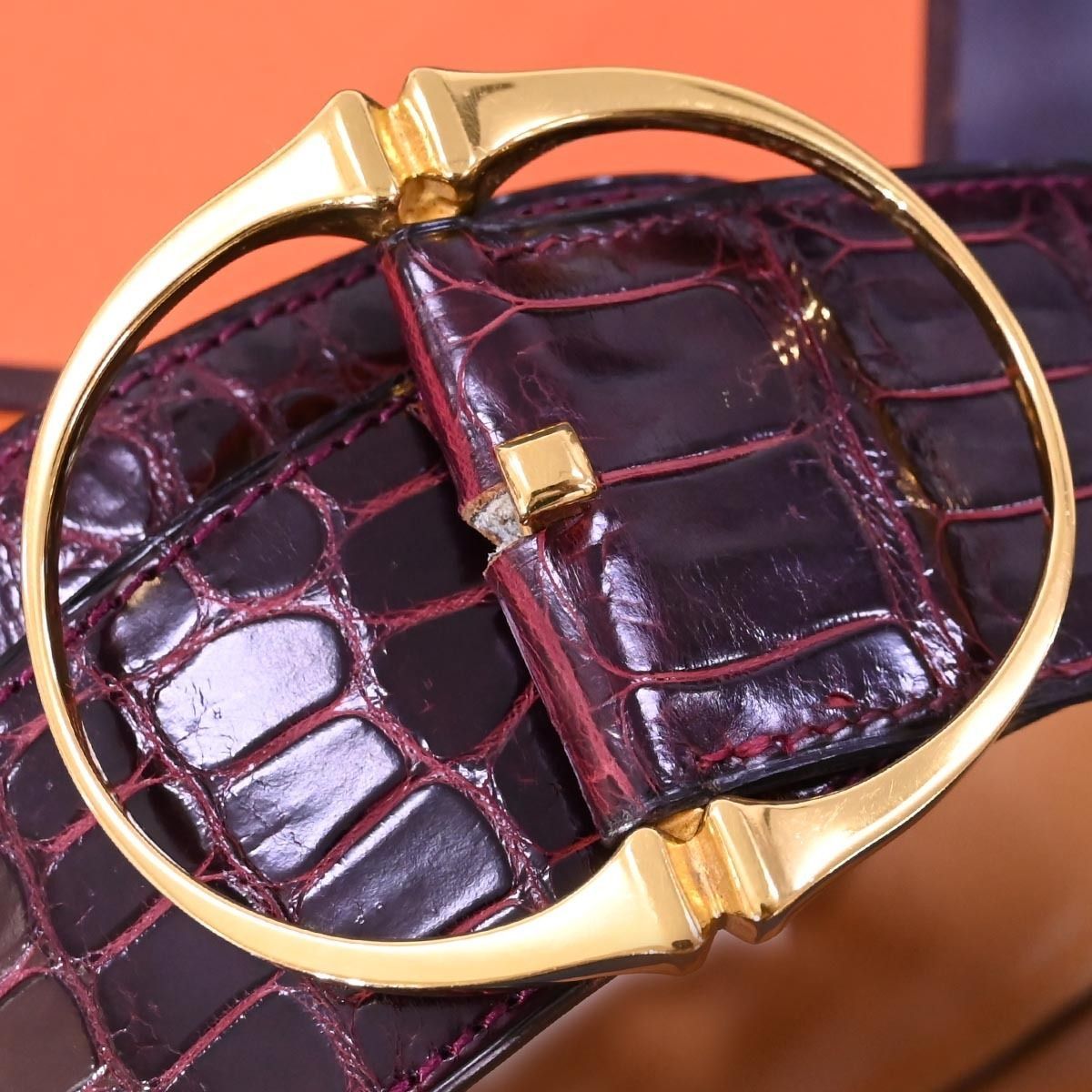 HERMES レザーベルトsize75【箱付き】