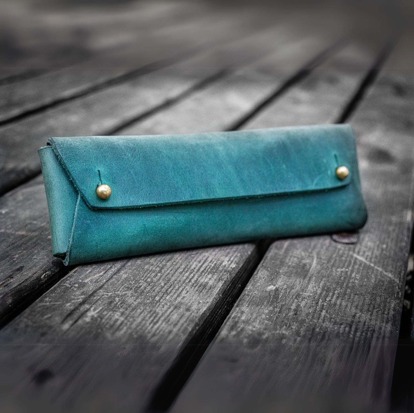 ガレンレザー ペンケース（10本挿し）＊クレイジーホース フォレスト