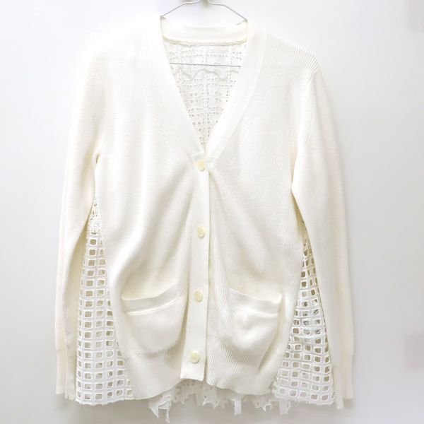Sacai カーディガン 21-05468 レース コットン #2 サカイ ◇送料