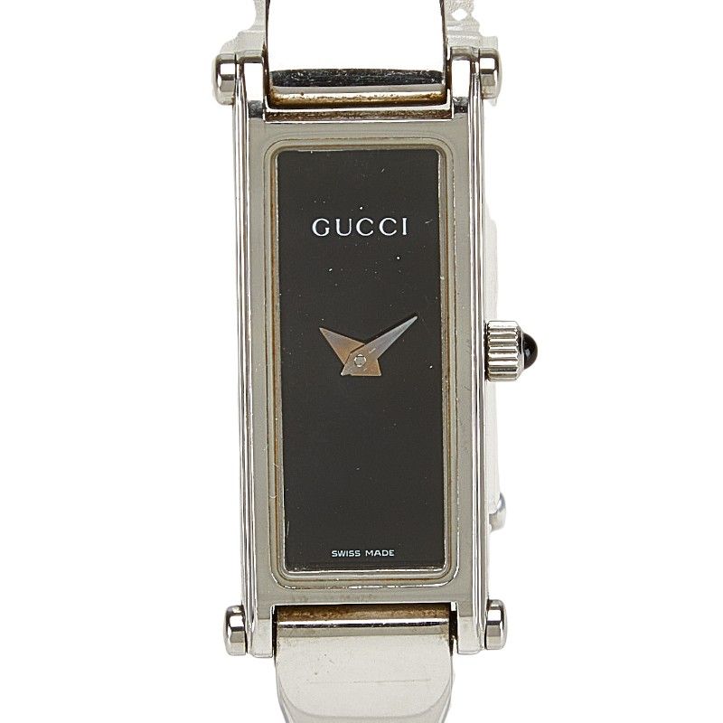 グッチ バングルウォッチ 1500L シルバー ステンレススチール レディース GUCCI 1-0205118