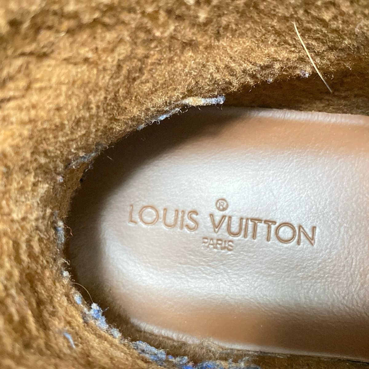 ルイヴィトン インソール ショートブーツ 36 1/2 茶 11034